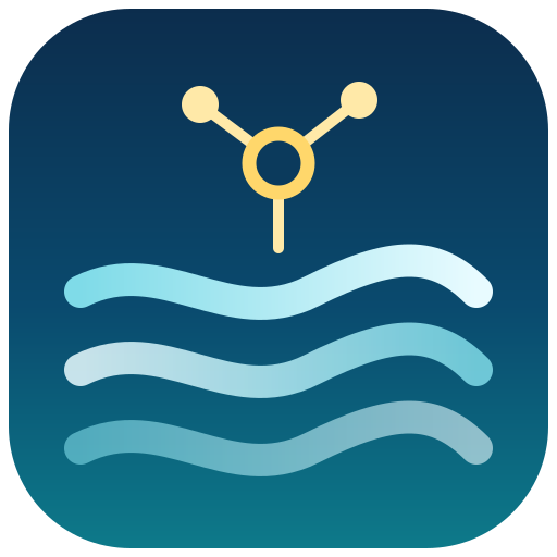 Workspace Unlimited logo — river waves under a connector node